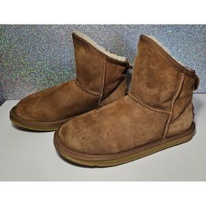 UGG Australia Luxe Collective Cosy X Short Chestnut Sheepskin Shearling Boots 8